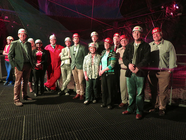 The Committee on their visit to Bounce Below at Llechwedd Slate Caverns last September