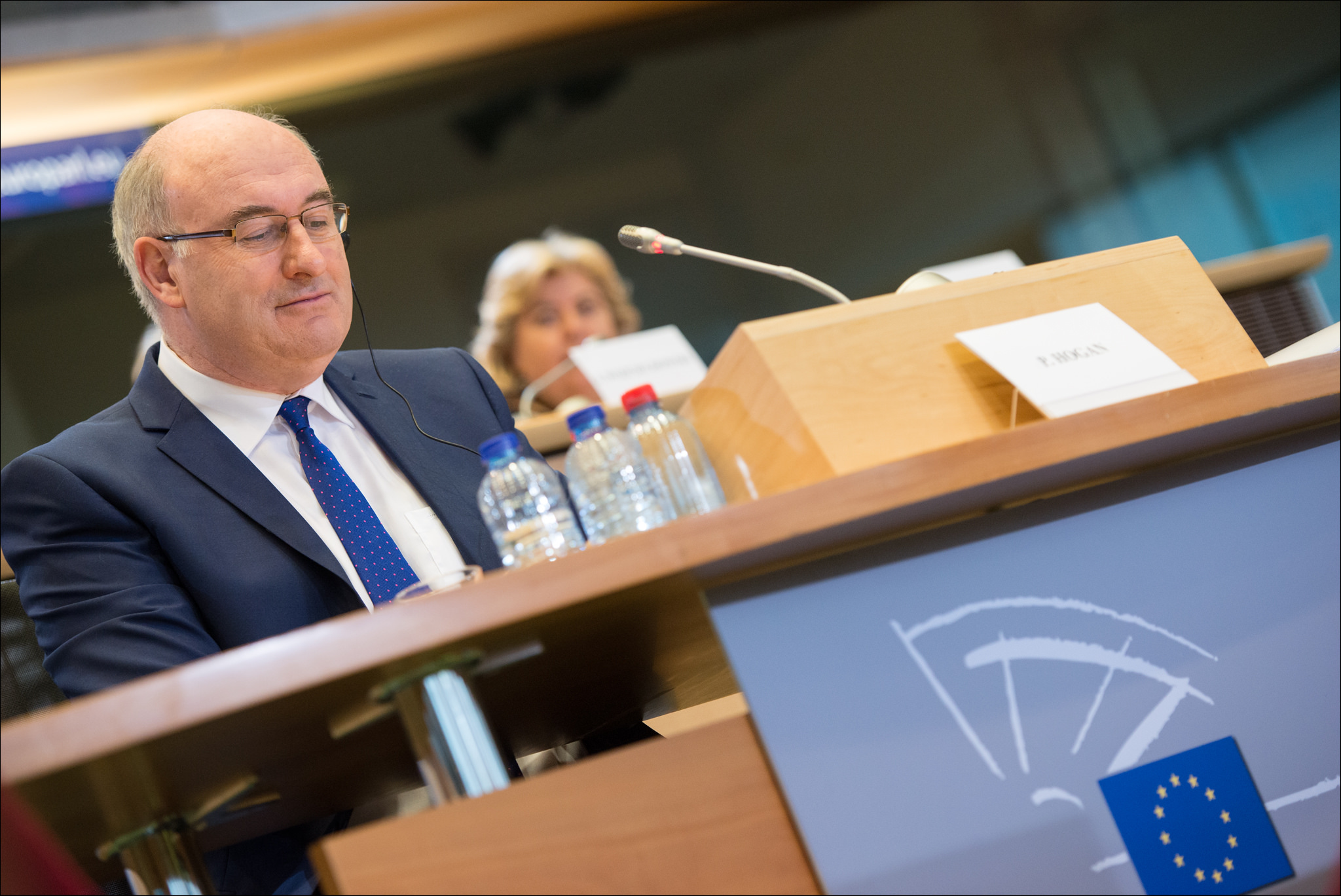 Phil Hogan Under Scrutiny at the European Parliament, "© European Union 2014 - European Parliament" licensed under Creative Commons