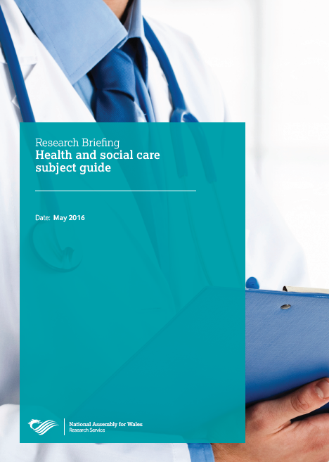 This is an image of the cover of the publication: Health and social care subject guide