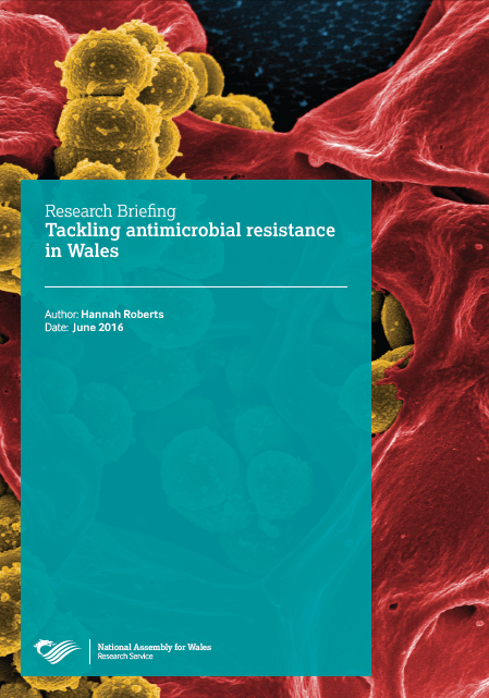 This is an image of the cover of the publication: Tackling antimicrobial resistance in Wales 