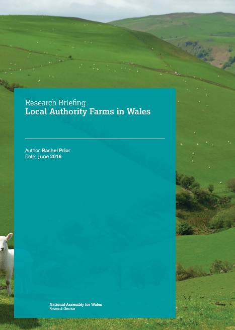 This is an image of the cover of the publication: Local Authority Farms in Wales 