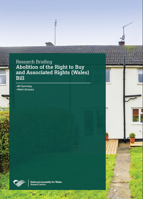 Cover for the Abolition of the Right to Buy and Associated Rights (Wales) BiIl Summary paper
