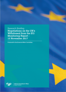 Cover for Brexit Monitoring report